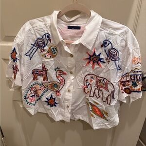 MOTHER the roomie crop electric